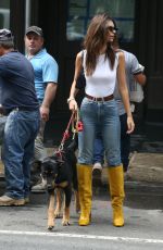 EMILY RATAJKOWSKI Out with Her Dog Columbo in New York 09/16/2019