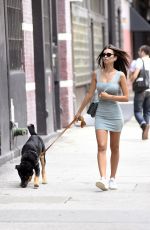 EMILY RATAJKOWSKI Out with her Dog in New York 09/04/2019
