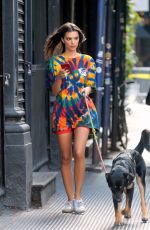 EMILY RATAJKOWSKI Out with Her Dog in New York 09/11/2019
