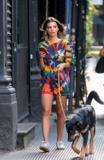 EMILY RATAJKOWSKI Out with Her Dog in New York 09/11/2019