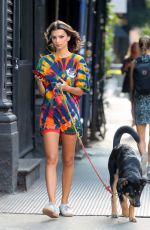 EMILY RATAJKOWSKI Out with Her Dog in New York 09/11/2019