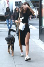 EMILY RATAJKOWSKI Out with Her Dog in New York 09/18/2019