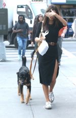 EMILY RATAJKOWSKI Out with Her Dog in New York 09/18/2019
