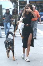 EMILY RATAJKOWSKI Out with Her Dog in New York 09/18/2019