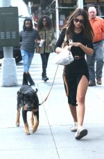 EMILY RATAJKOWSKI Out with Her Dog in New York 09/18/2019