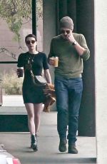 EMMA ROBERTS and Garrett Hedlund Out for Lunch in Los Angeles 09/27/2019