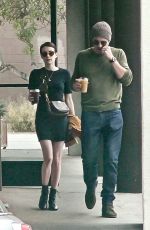 EMMA ROBERTS and Garrett Hedlund Out for Lunch in Los Angeles 09/27/2019