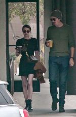 EMMA ROBERTS and Garrett Hedlund Out for Lunch in Los Angeles 09/27/2019