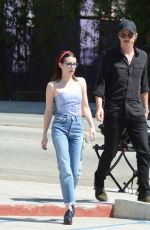 EMMA ROBERTS and Garrett Hedlund Shopping for BBQ in Hollywood 09/23/2019