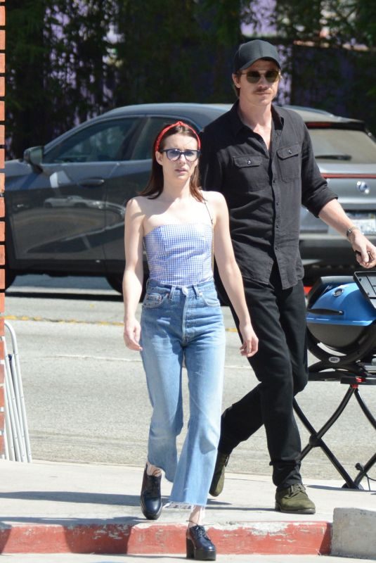 EMMA ROBERTS and Garrett Hedlund Shopping for BBQ in Hollywood 09/23/2019