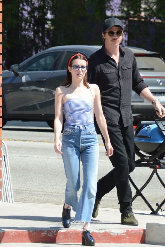 EMMA ROBERTS and Garrett Hedlund Shopping for BBQ in Hollywood 09/23/2019