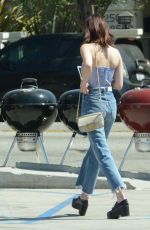 EMMA ROBERTS and Garrett Hedlund Shopping for BBQ in Hollywood 09/23/2019