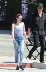 EMMA ROBERTS and Garrett Hedlund Shopping for BBQ in Hollywood 09/23/2019
