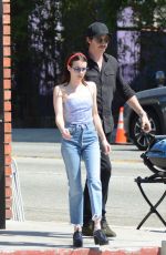 EMMA ROBERTS and Garrett Hedlund Shopping for BBQ in Hollywood 09/23/2019