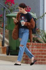 EMMA ROBERTS Out in Los Angeles 09/26/2019