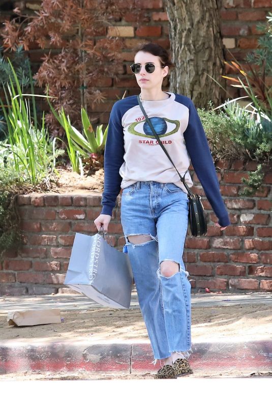 EMMA ROBERTS Out Shopping in Los Angeles 09/12/2019