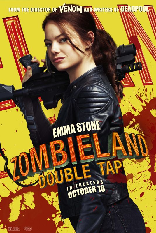 EMMA STONE, ABIGAIL BRESLIN and ZOEY DEUTCH - Zombieland: Double Tap Posters and Trailer