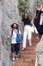 EMMA STONE and Dave McCary Out in Capri 09/12/2019