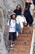 EMMA STONE and Dave McCary Out in Capri 09/12/2019