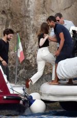 EMMA STONE and Dave McCary Out in Capri 09/12/2019