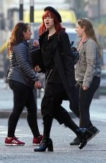 EMMA STONE at Cruella Set on Regent