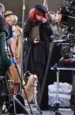 EMMA STONE at Cruella Set on Regent