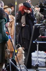 EMMA STONE at Cruella Set on Regent