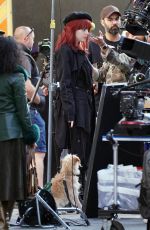 EMMA STONE at Cruella Set on Regent