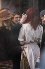 EMMA STONE on the Set of Cruella in London 09/01/2019