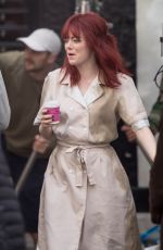 EMMA STONE on the Set of Cruella in London 09/01/2019
