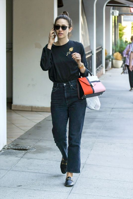 EMMY ROSSUM Out and About in Los Angeles 09/23/2019