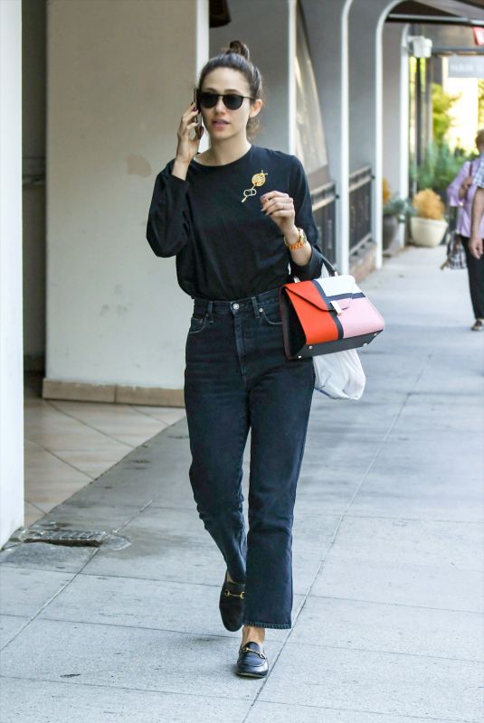 EMMY ROSSUM Out and About in Los Angeles 09/23/2019