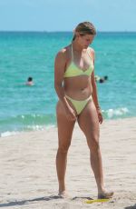EUGENIE BOUCHARD in Bikini and Connor Davis at a Beach in Miami 09/08/2019