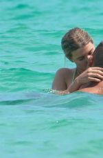 EUGENIE BOUCHARD in Bikini and Connor Davis at a Beach in Miami 09/08/2019