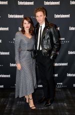 FELICITY JONES and Eddie Redmayne at EW