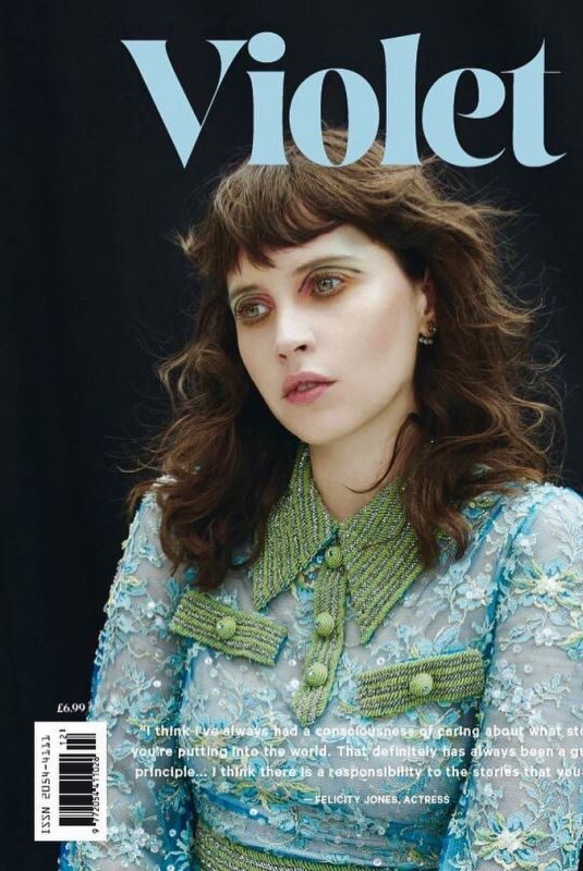 FELICITY JONES in Violet Book, Issue 12 – 2019