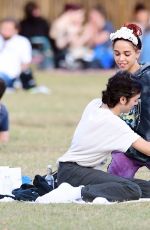 FKA TWIGS and Reuben Esser at a Park in London 09/15/2019