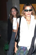 GIGI and BELLA HADID Leaves Marc Jacobs Fashion Show at NYFW in New York 09/11/2019