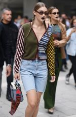 GIGI and BELLA HADID Out Milan Fashion Week 09/19/2019