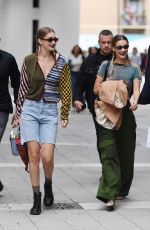 GIGI and BELLA HADID Out Milan Fashion Week 09/19/2019