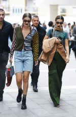 GIGI and BELLA HADID Out Milan Fashion Week 09/19/2019