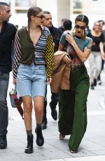 GIGI and BELLA HADID Out Milan Fashion Week 09/19/2019