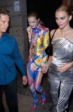 GIGI HADID and KENDALL JENNER at Versace Show Party at Milan Fashion Week 09/20/2019