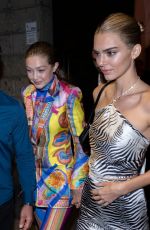 GIGI HADID and KENDALL JENNER at Versace Show Party at Milan Fashion Week 09/20/2019