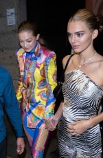 GIGI HADID and KENDALL JENNER at Versace Show Party at Milan Fashion Week 09/20/2019