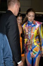 GIGI HADID and KENDALL JENNER at Versace Show Party at Milan Fashion Week 09/20/2019