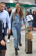 GIGI HADID Arrives at Airport in Milan 09/17/2019