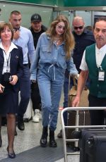 GIGI HADID Arrives at Airport in Milan 09/17/2019