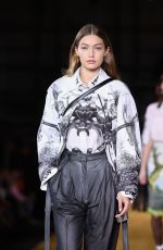 GIGI HADID at Burberry Rumway Show at London Fashion Week 09/16/2019