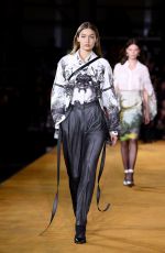 GIGI HADID at Burberry Rumway Show at London Fashion Week 09/16/2019